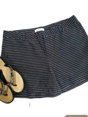 Liz Claiborne Black & White Check Plaid Women’s Dress Shorts Size 12